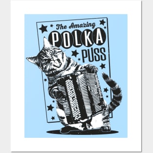 Polka Puss! Posters and Art